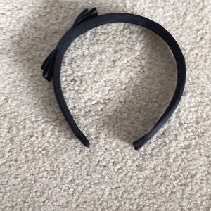 J Crew Black Satin Headband